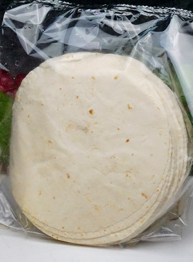 包邮6英寸塔可面饼皮2袋 taco墨西哥鸡肉卷披萨春卷皮 354g