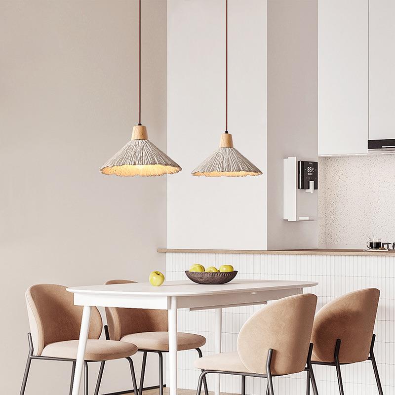 侘寂风卧室床头餐厅吧台橱窗日式民宿小众客厅电视背景装饰吊灯