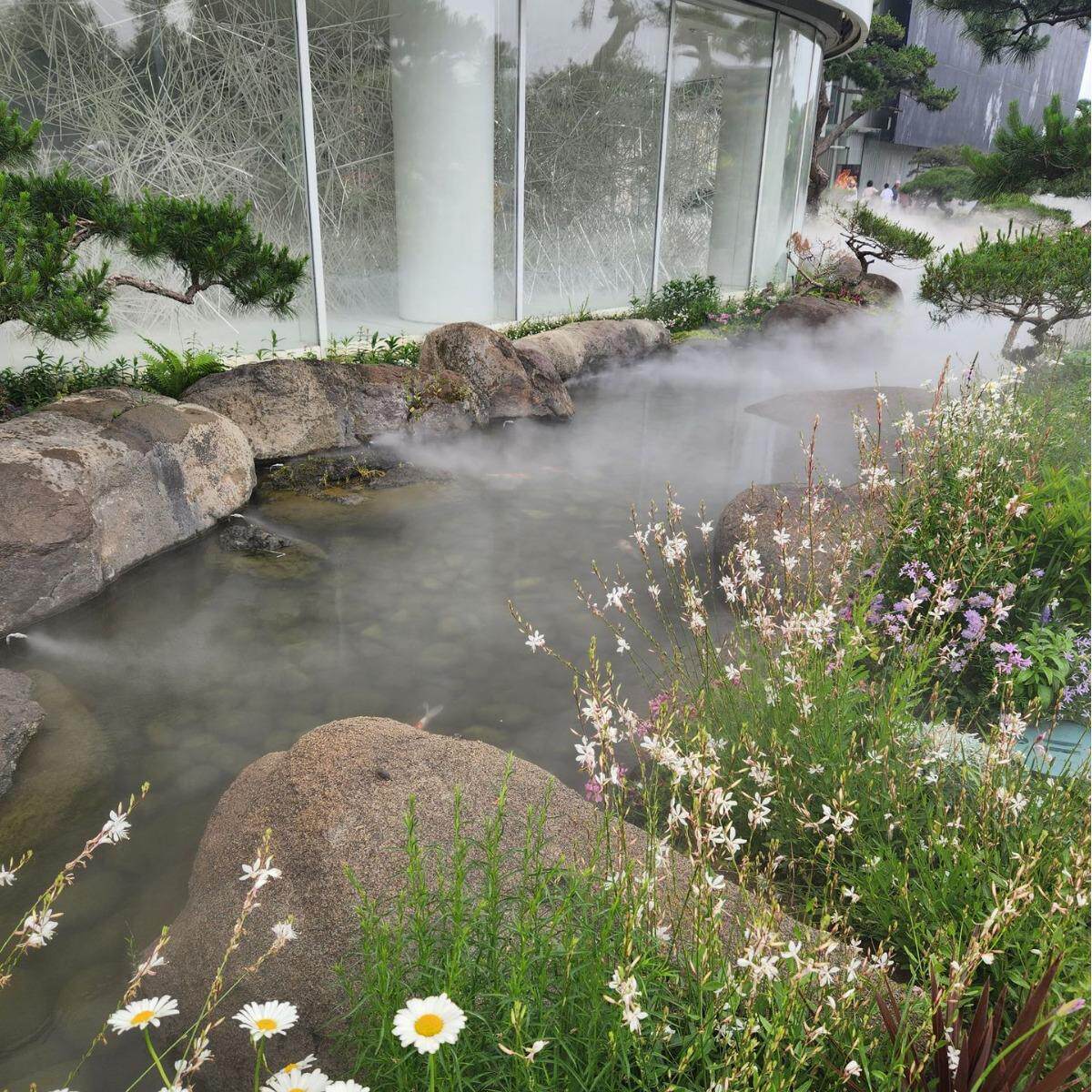 人造雾森系统公园造景设备喷雾设备人工造雾智能高压冷雾机