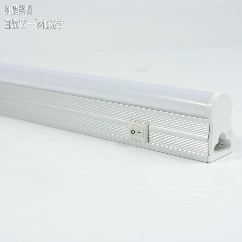 鑫凯晟直流led日光灯t5灯管24V带开关机柜车床低压照明灯