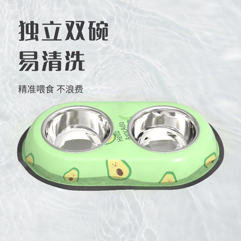 狗狗碗双碗自动饮水猫碗防打翻狗盆猫咪食碗水碗食盆饭盆宠物用品
