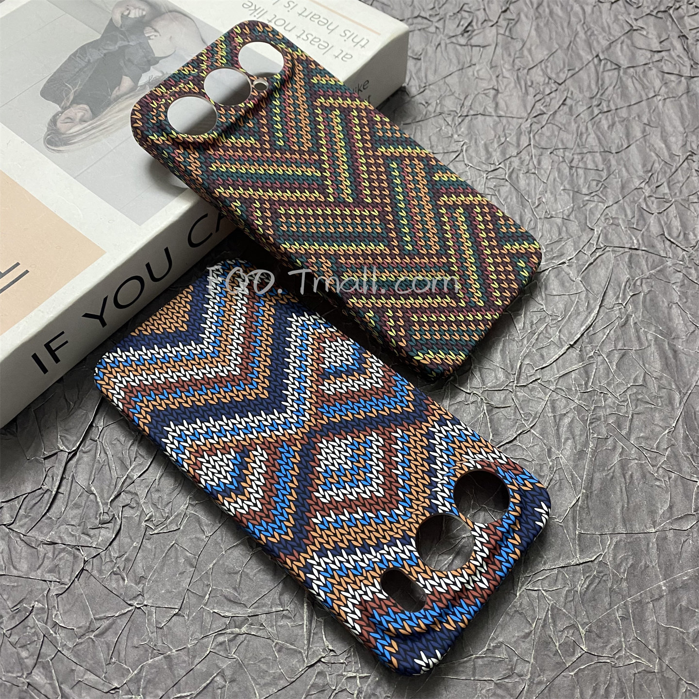 Fqo 夜光蓝白条纹适用荣耀500手机壳凯夫拉纹理荣耀500pro磨砂超薄碳纤维纹图案高级感防摔保护套浮雕手感ins,3C数码配件,手机保护套/壳,淘宝优惠券,粉丝福利购,淘宝优惠卷