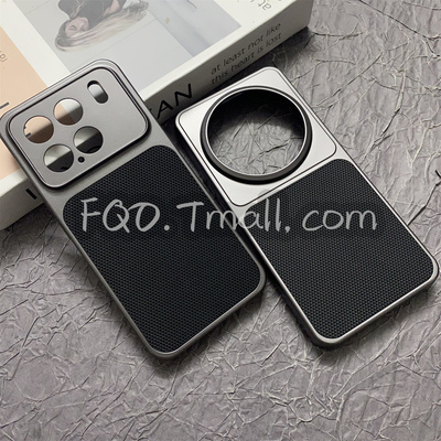 Fqo 适用于小米15手机壳菱格纹颗粒感XiaoMi小米15ultra防滑防指纹小米15pro高级感科纳皮软壳超薄磨砂外壳潮