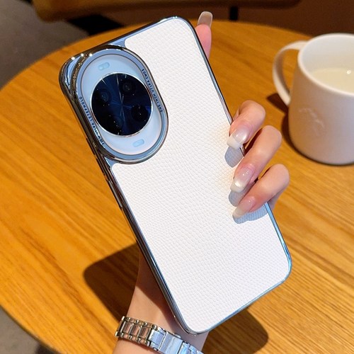 适用华为nova14手机壳蜥蜴纹三包壳高级电镀nova14Pro保护套nova14Ultra奢华简约个性时尚超薄全包防摔手机套