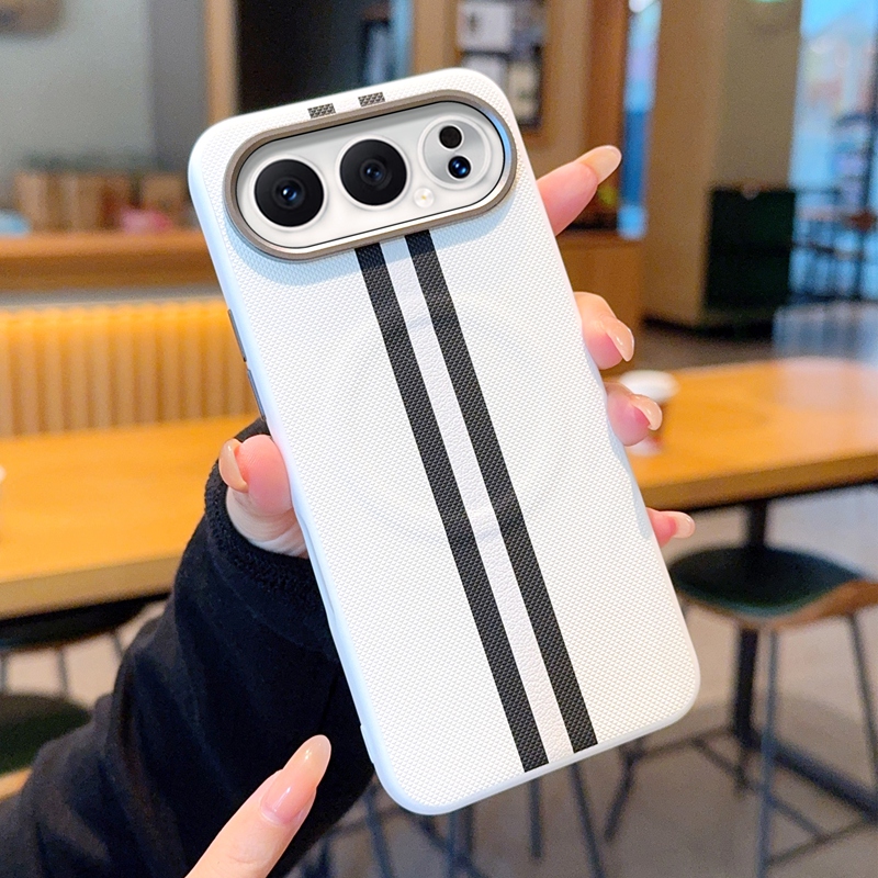 适用荣耀500手机壳黑白灰赛道高级皮套新款500Pro保护套奢华简约个性时尚奢华简约超薄全包防摔手机套