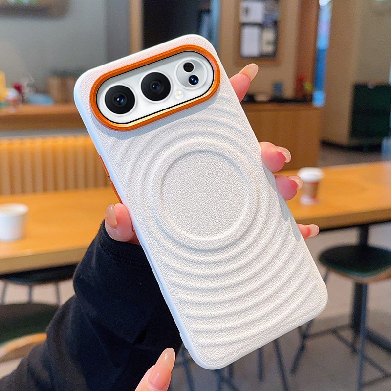 适用荣耀500手机壳磁吸波漾纹高级皮套新款500Pro保护套奢华简约个性时尚奢华简约超薄全包防摔手机套