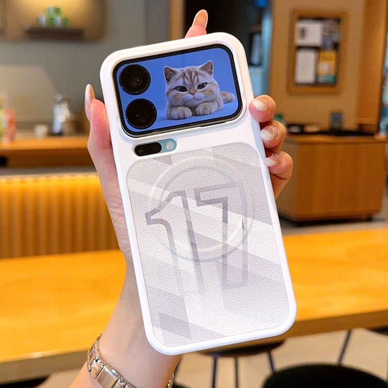 适用小米17Pro手机壳钢琴烤漆荔枝纹秒变17磁吸皮套17ProMax奢华简约个性时尚超薄全包防摔保护套