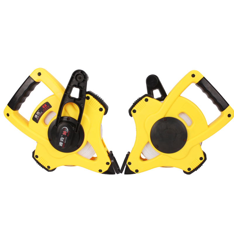 波克四倍速尼龙钢卷尺30米高精度50米不锈钢防水正品建筑工程测量