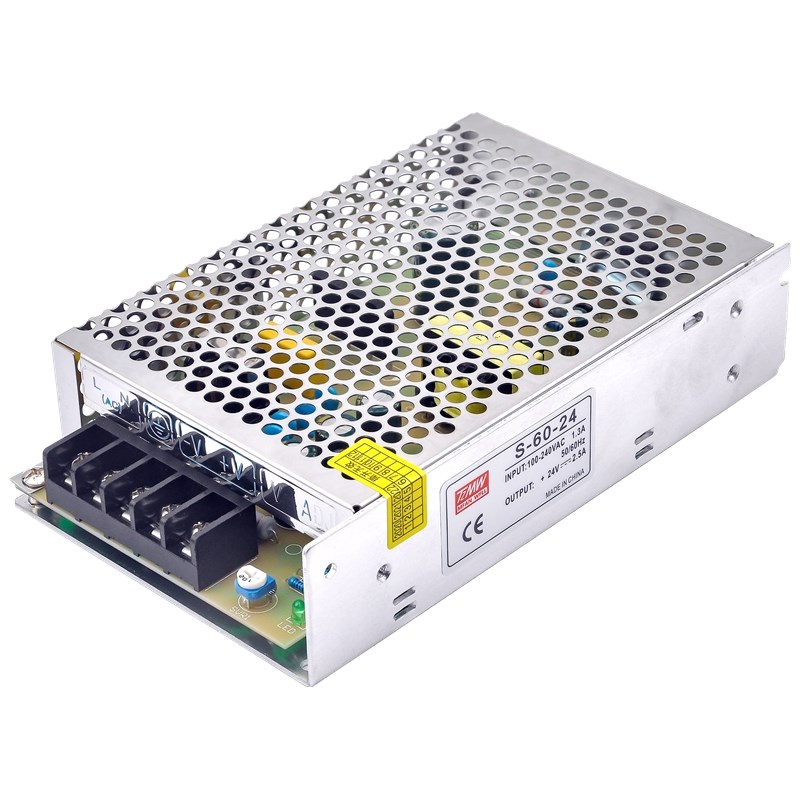 DC24V2.5A开关电源S-60W12V5A明纬直流36V步进电机变压器220转48V
