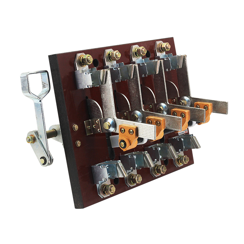 HS12-400/41 4P三相双投倒顺闸刀开关杠杆双电源开启式刀开关400A