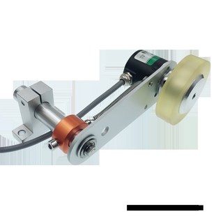 激光打标机编码器固定支架安装组合式活动放打滑支架带计米轮一套