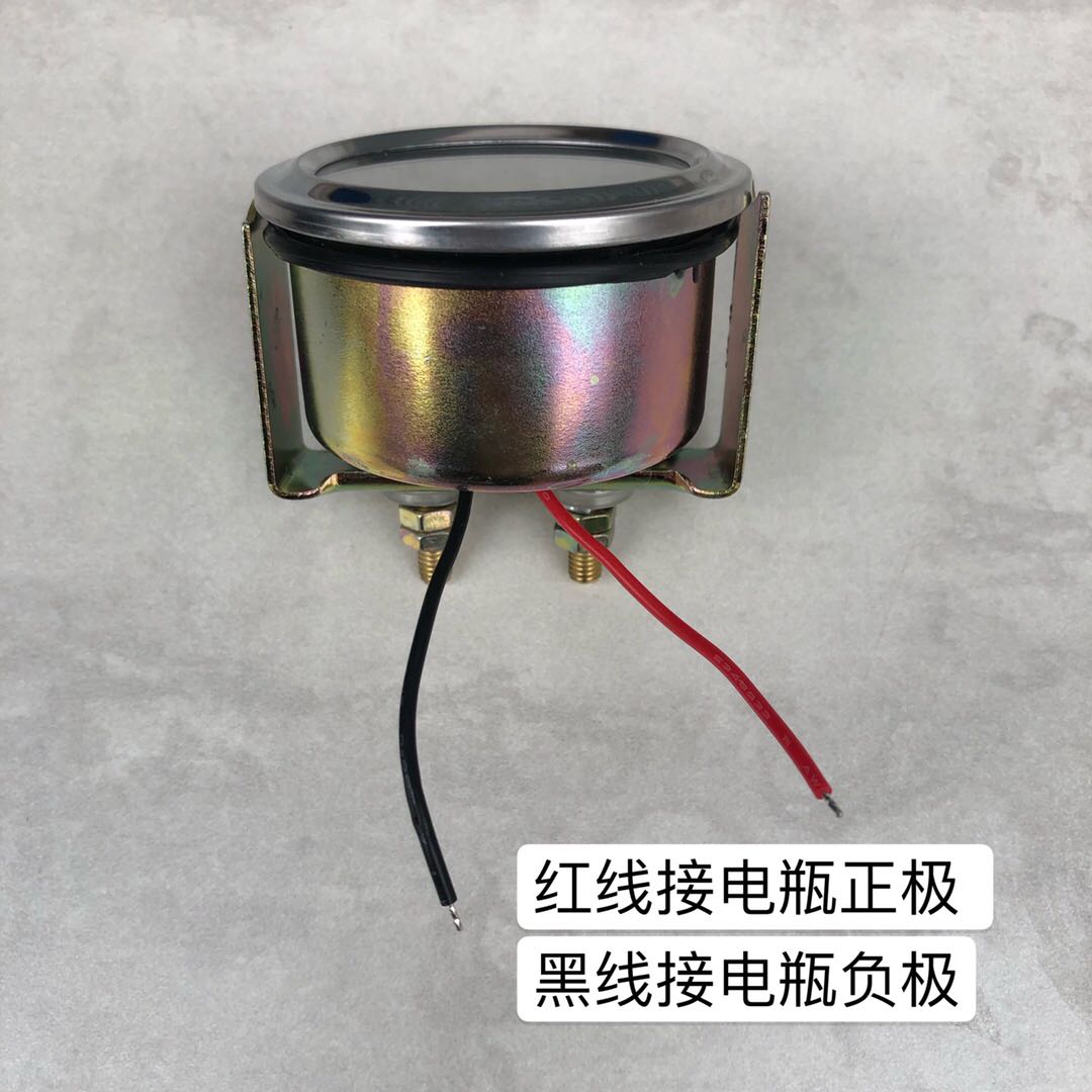 12v24v圆形电流表货车仪表发电机组农用车指针式带灯LED.30A三轮