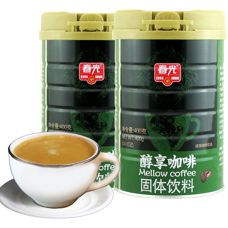 海南特产春光二合一炭烧咖啡粉