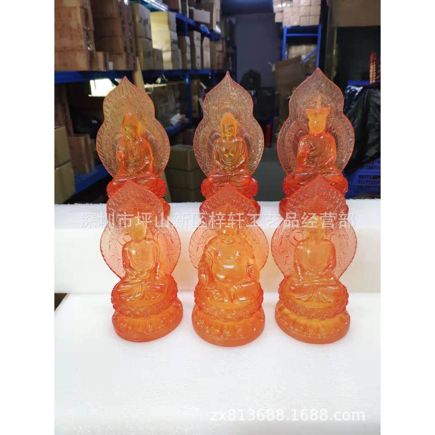 色FXV地藏王摆件白色地王菩萨佛寺像庙居藏家供金奉客厅