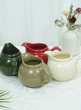 London Pottery陶瓷尖嘴杯小奶缸奶壶奶盅引流英式牛奶杯精致简约