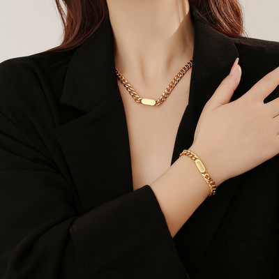 Titanium steel necklace stainless steel jewelry