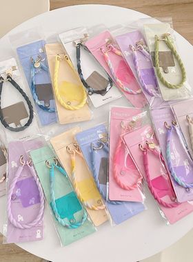 Phone Anti-lost Lanyard Key Wrist Pendant Colorful Macaron