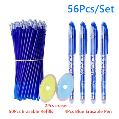 Erasable Gel Pen Set, 2pcs Pen 20 Erased Pen Refill 1 Eraser