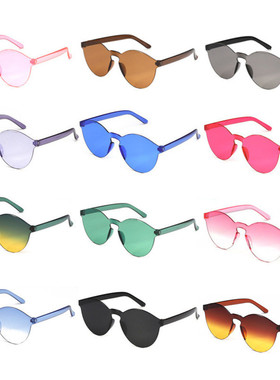 men Retro Pink Red Yellow Lens Colorful Shade Sun Glasses UV