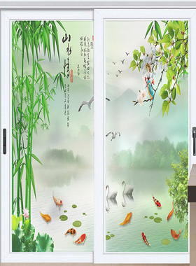 透光不透明防窥门窗磨砂玻璃贴纸