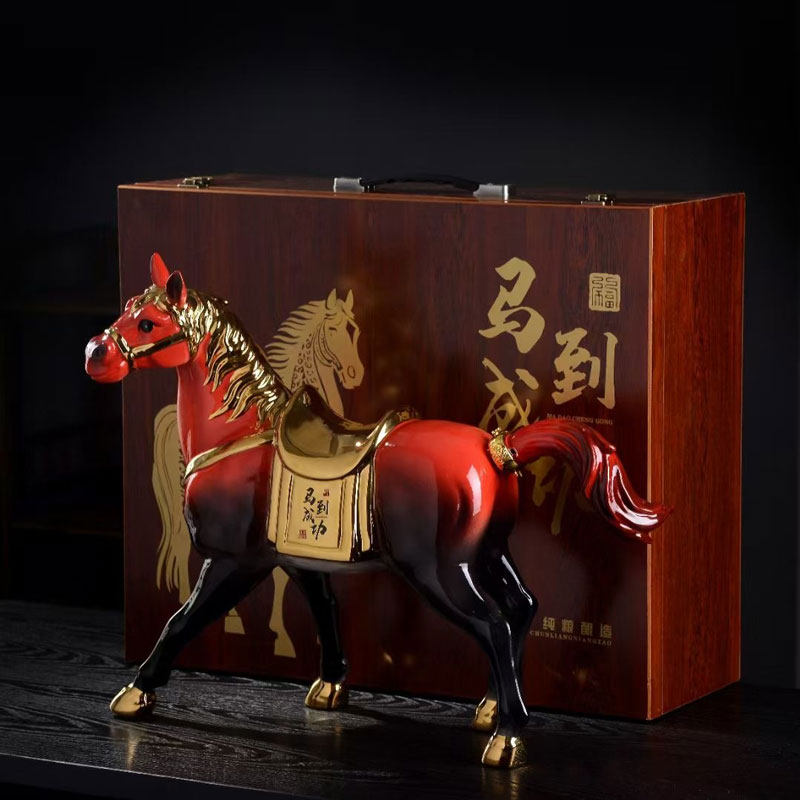 景德镇陶瓷酒瓶5斤装高温烧制