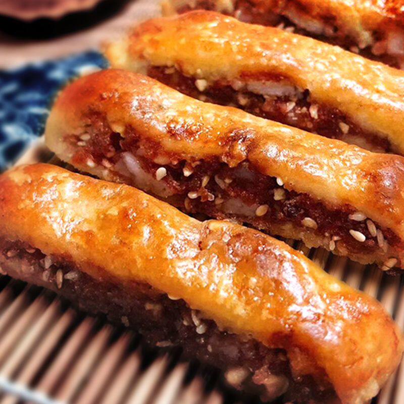 腐乳饼条传统手工咸味肉馅饼咸香糕点心怀旧零食潮汕特产