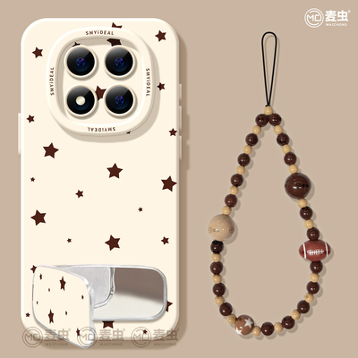 适用红米note15pro手机壳女款note14保护套小米高级note11pro硅胶防摔13por+全包redmi简约12turbo软好看星星