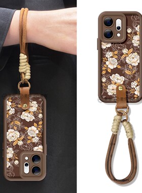 适用opporeno14手机壳女款reno12pro+保护套13全包9pro硅胶8防摔reno7se小羊皮oppo软壳6新年11外线条10花朵