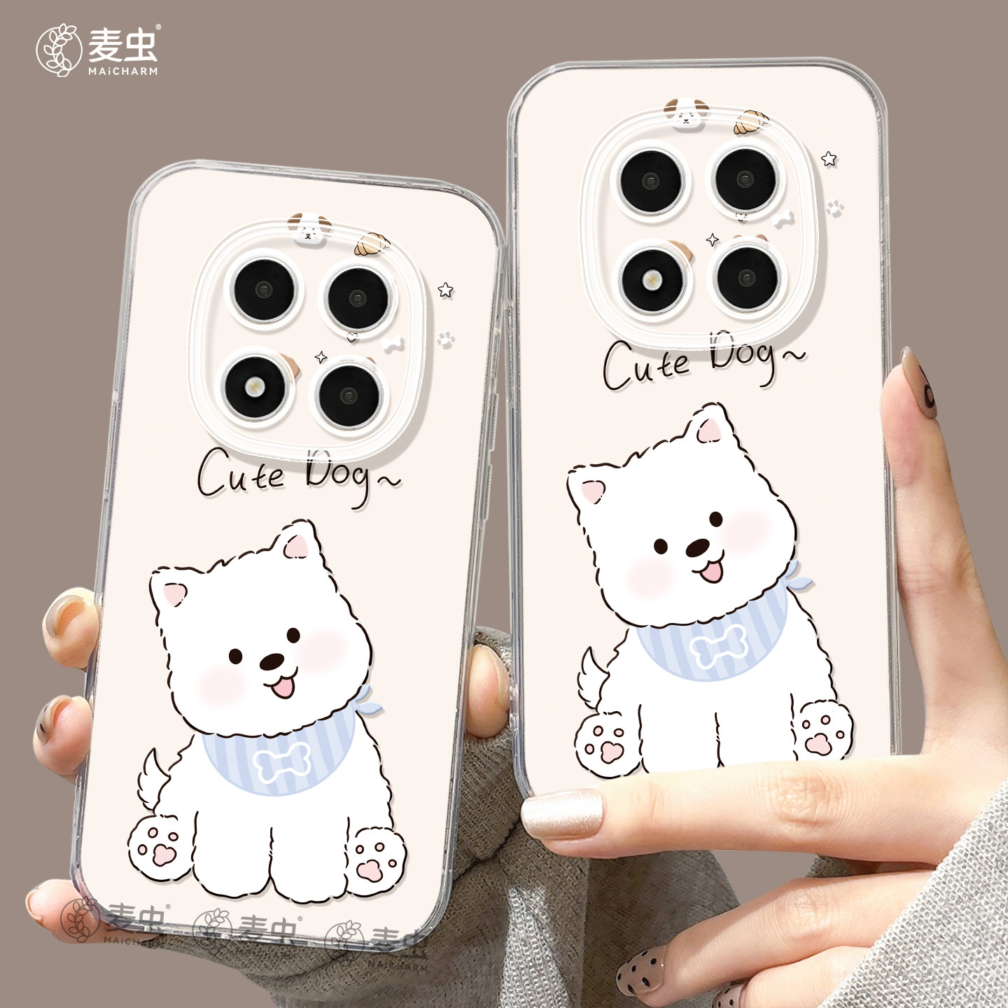 适用红米note15pro手机壳女款note14保护套小米高级note11pro硅胶防摔13por+全包redmi白色12turbo软好看小狗
