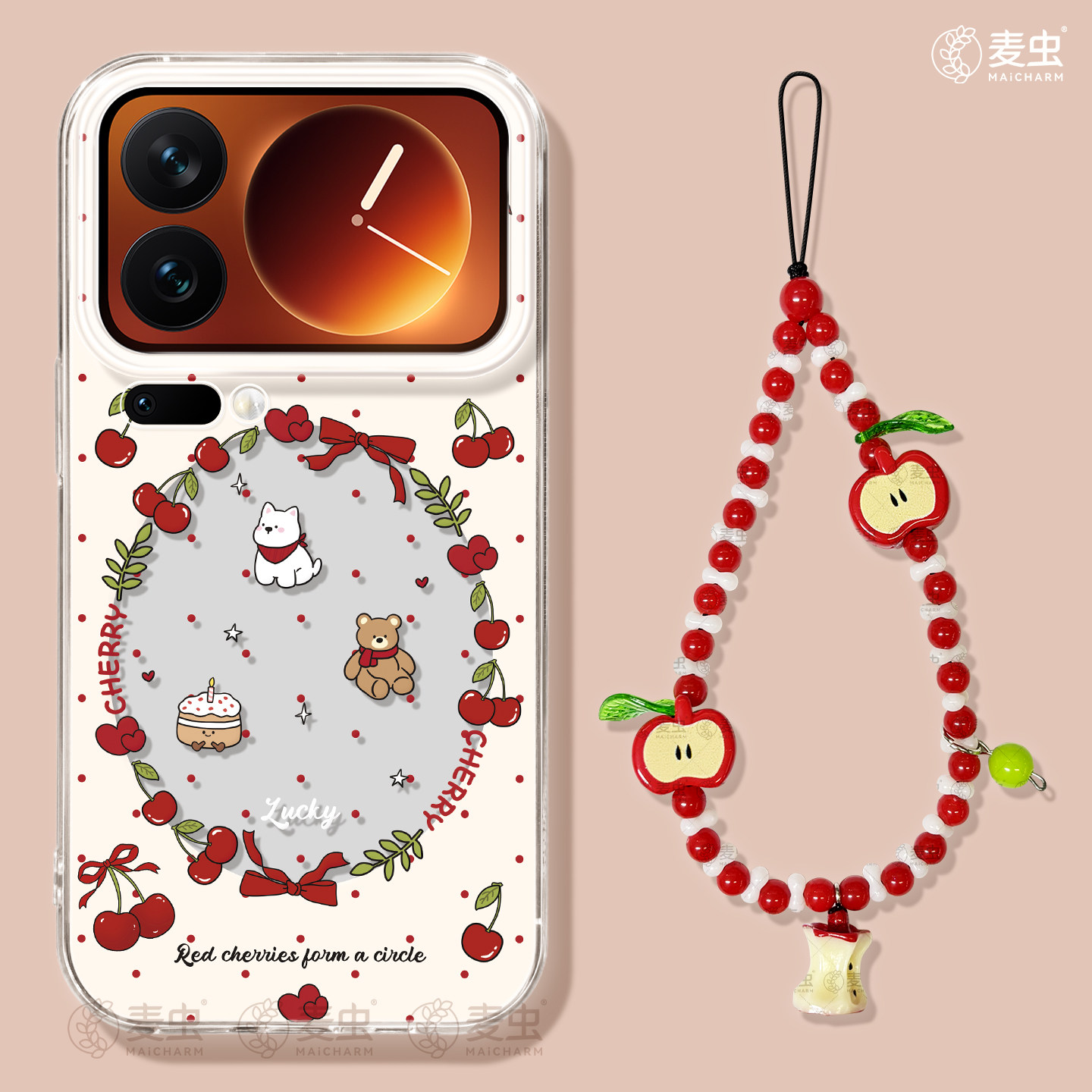 适用小米17手机壳女款17pro保护套新款小米13ultra全包防摔12pro硅胶高级外壳14青春版樱桃15por好看玩偶软壳