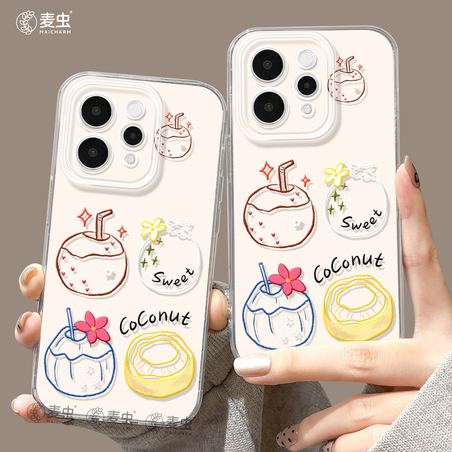适用vivos60手机壳女款s50pro保护套vivo全包18防摔s15/s12高级s18硅胶s16软s17外壳30椰子19好看果绘新款s20图片