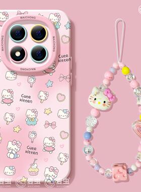 适用红米note14pro手机壳女款note13保护套小米高级note11pro硅胶防摔10por+全包redmi粉色12turbo软可爱猫咪