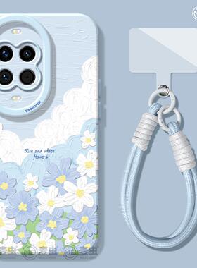 适用华为nova14手机壳女款nova13pro保护套全包novo12硅胶11防摔8高级7se活力版花朵10好看ultra油画hi软外壳
