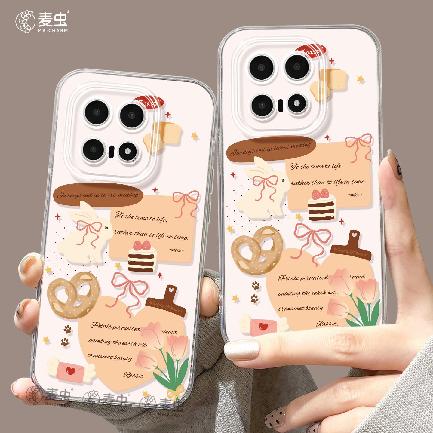 适用iqoo15手机壳女款iqoo13保护套硅胶iqoo11s全包10防摔vivo爱酷9可爱neo8软外壳7se竞速版5手链12拼贴兔子