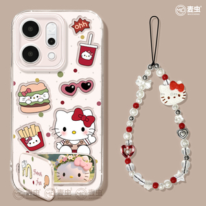 适用opporeno14手机壳女款reno12pro+保护套13全包9pro硅胶8防摔reno7se透明oppo软壳6镂空11外壳KT猫10好看