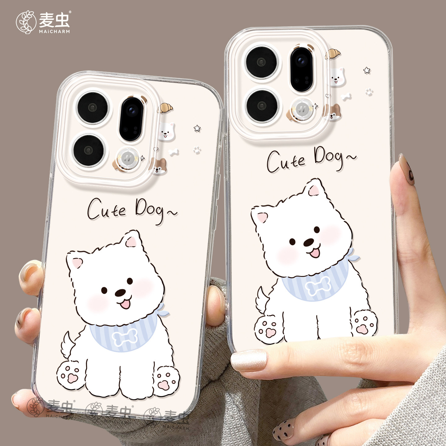 适用oppofindx9手机壳findx7pro保护套硅胶ultra全包防摔x6por高级外壳x5白色小狗0pp0好看x8s+新女款pro软壳