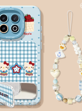 适用iqoo13手机壳女款iqoo11s保护套硅胶10pro全包防摔vivo爱酷9高级neo8pro软外壳超火7se竞速版5格子KT猫12