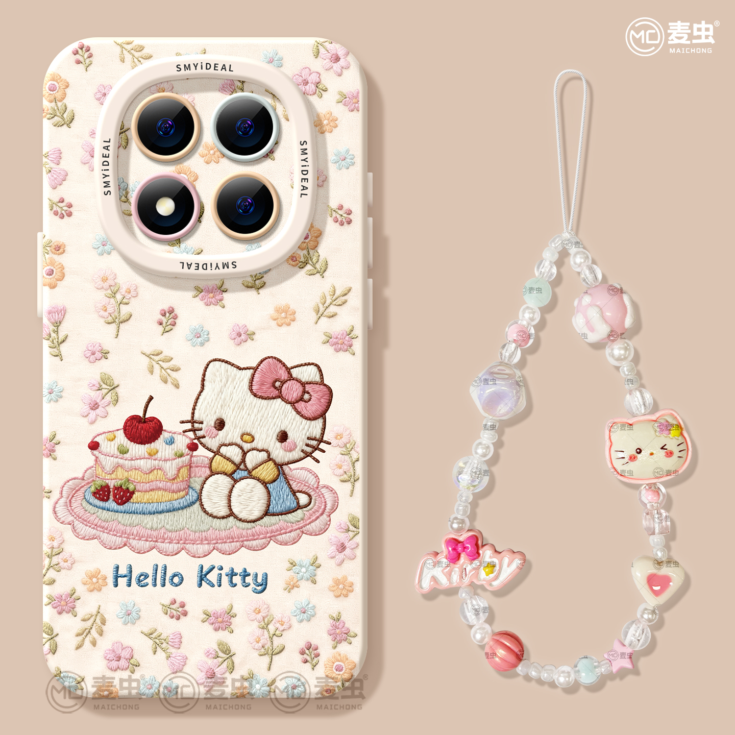 适用红米note15pro手机壳女款note14保护套小米高级note11pro硅胶防摔13por+全包redmi碎花12turbo软可爱KT猫