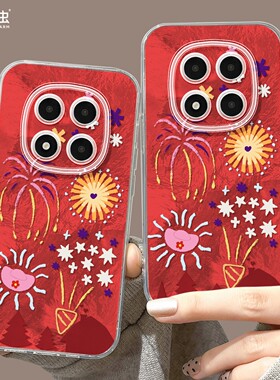 适用红米note15pro手机壳女款note14保护套小米高级note11pro硅胶防摔13por+全包redmi新年12turbo软马年烟花