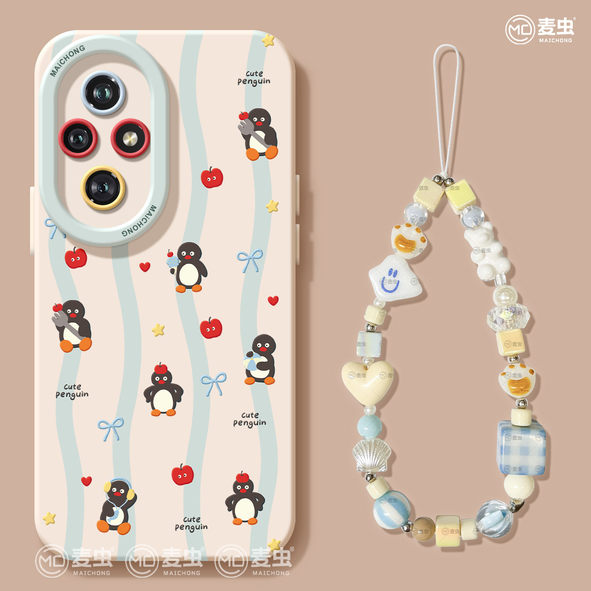 适用荣耀600手机壳女款200pro保护套90gt防摔80硅胶honor全包70pro+高级60se可爱企鹅50青春版300好看软外壳