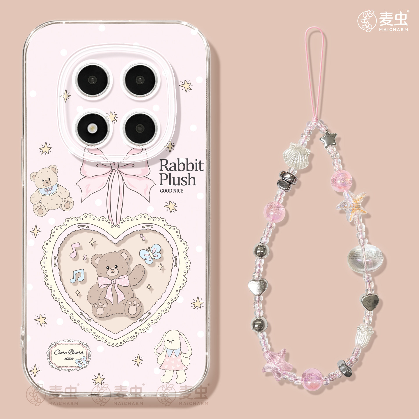 适用红米note15pro手机壳女款note14保护套小米高级note11pro硅胶防摔13por+全包redmi爱心12turbo软好看小熊