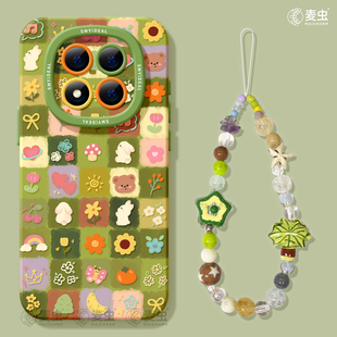 适用红米note15pro手机壳女款note14保护套小米高级note11pro硅胶防摔13por+全包redmi碎花12turbo软好看小兔