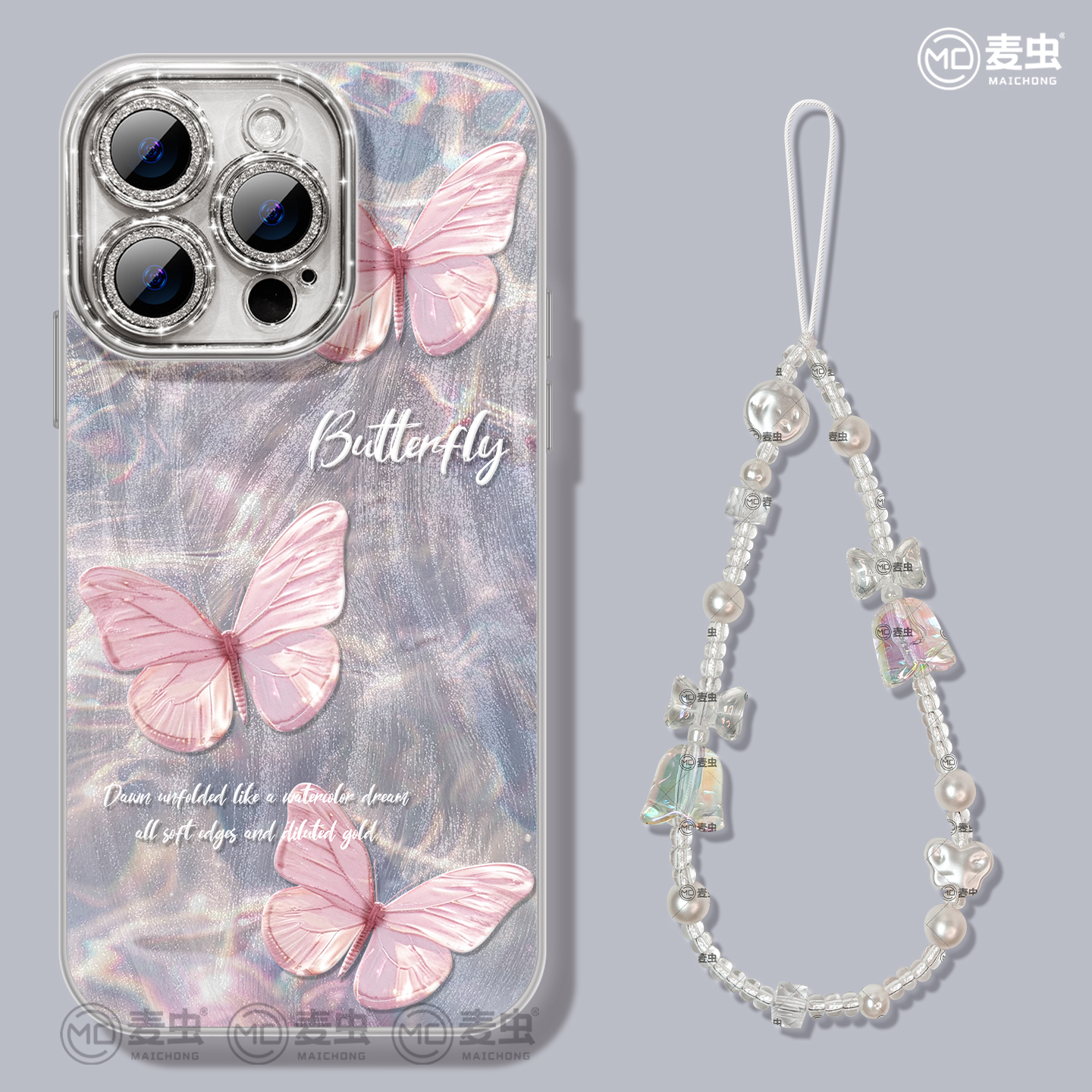 适用苹果16手机壳14女款iphone15pro保护套13mini全包se防摔11/12软外7plus硅胶8镜头膜16e水中se高级max蝴蝶