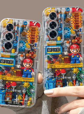 适用opporeno13手机壳女款reno12pro+保护套11全包9pro硅胶8防摔oppo reno7se透明软壳6por卡通玩偶5积木外壳