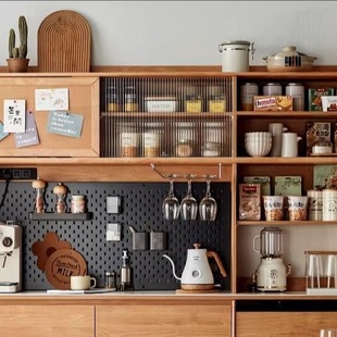 适用于林氏餐边柜洞洞板配件专用挂钩收纳盒挂篮咖啡架能置物架