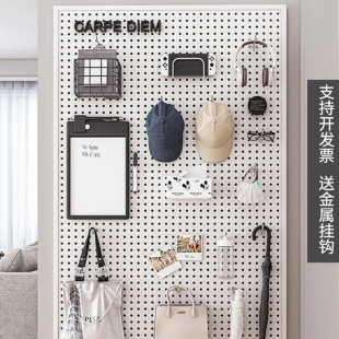 金属圆孔洞洞板专用配件16通用25挂钩货架挂钉diy磁吸收纳置物架