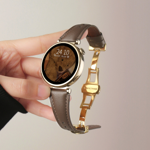 s1女生41mm替换带 适用小米watchs4表带新款 皮质s4sport手表带高颜值高级感智能运动手表s3腕带女生xiaomi