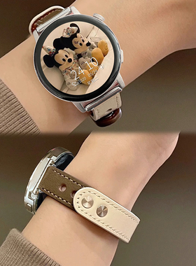 适用华为手表gt5/gt4腕表watchgt4/3/2pro表带gt3手表带女款gt2真皮女士新款皮带gt1荣耀智能运动gs3i秋冬女