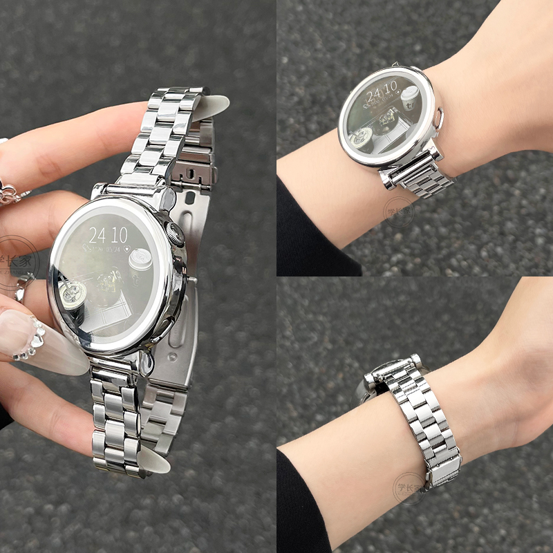 学长家华为手表gt4金属三珠表带