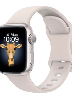 适用applewatch10/9表带硅胶新款iwatchs10s9手表带苹果十iphonewatchse创意iwatchse2小香风s8s7透气替换带